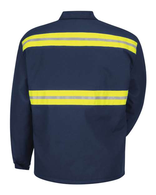 Red Kap Men's Tall Enhanced Visibility Perma-Lined Panel Jacket JT50ENT