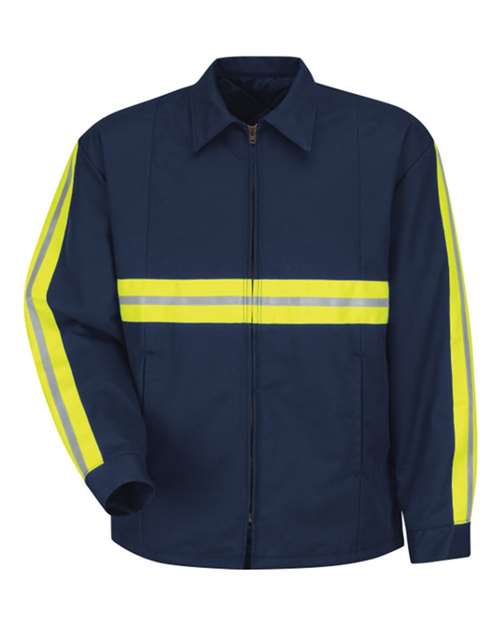 Red Kap Men's Tall Enhanced Visibility Perma-Lined Panel Jacket JT50ENT