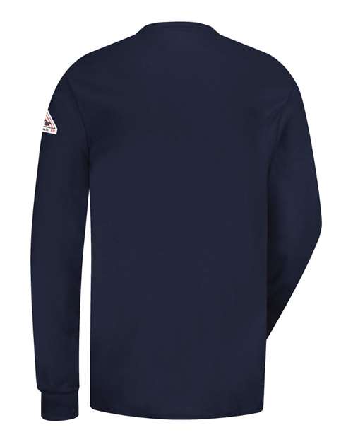 Bulwark Men's Long Sleeve Tagless Henley Shirt SEL2