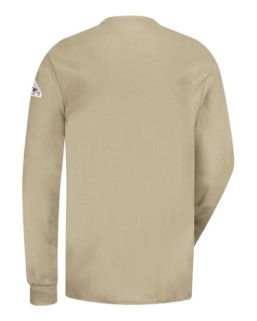 Bulwark Men's Tall Long Sleeve Tagless Henley Shirt SEL2T