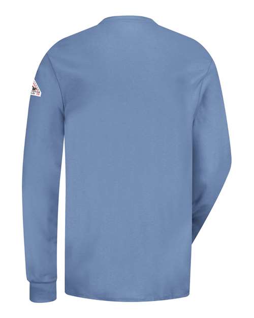 Bulwark Men's Tall Long Sleeve Tagless Henley Shirt SEL2T