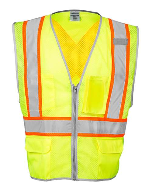 Kishigo Unisex Premium Brilliant Series® X Back Dual Compliant Vest 1576-1577