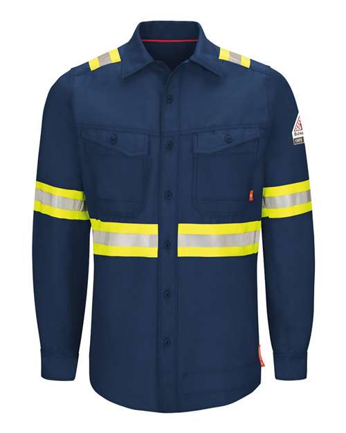 Bulwark Men's Tall iQ Series® Endurance Enhanced-Vis Work Shirt QS40ET