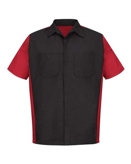 Red Kap Men's Tall Short Sleeve Automotive Crew Shirt SY20T