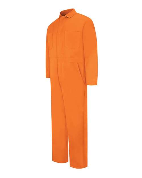 Red Kap Men's Tall Snap-Front Cotton Coverall CC14T