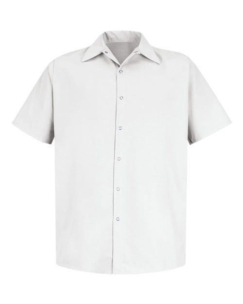 Red Kap Men's Tall Specialized Short Sleeve Pocketless Work Shirt SP26T