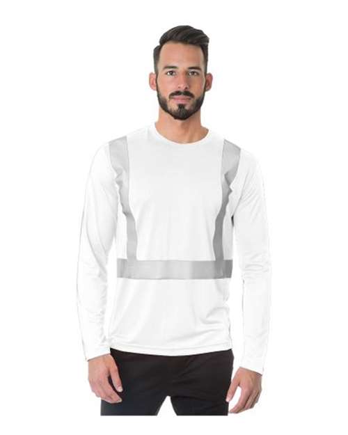 Bayside Men's USA-Made Hi-Visibility Long Sleeve Performance T-Shirt 3742