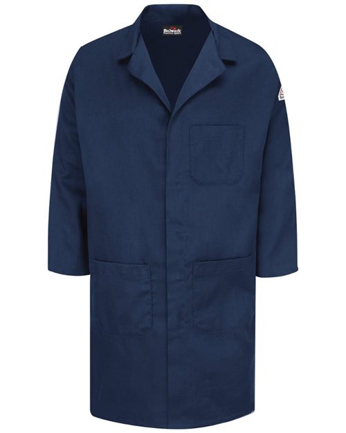 Bulwark Men's Concealed Snap Front Lab Coat - EXCEL FR® ComforTouch® - 6 oz. KLL6