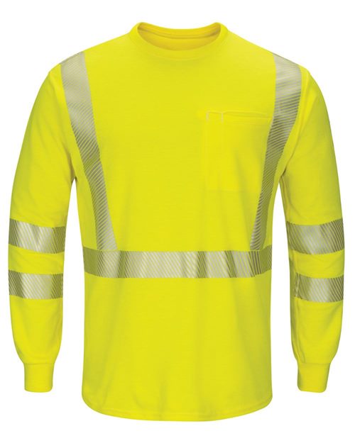 Bulwark Men's Hi-Visibility Lightweight Long Sleeve T-Shirt SMK8