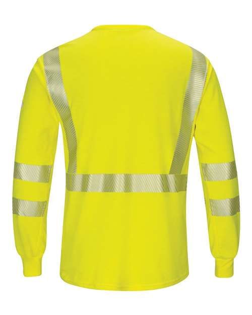 Bulwark Men's Hi-Visibility Lightweight Long Sleeve T-Shirt SMK8