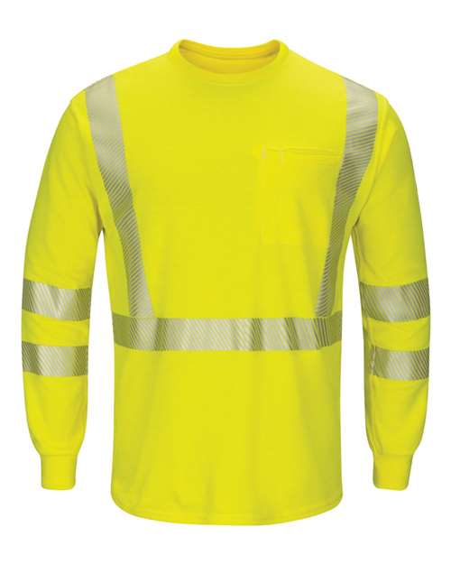 Bulwark Men's Hi-Visibility Lightweight Long Sleeve T-Shirt SMK8