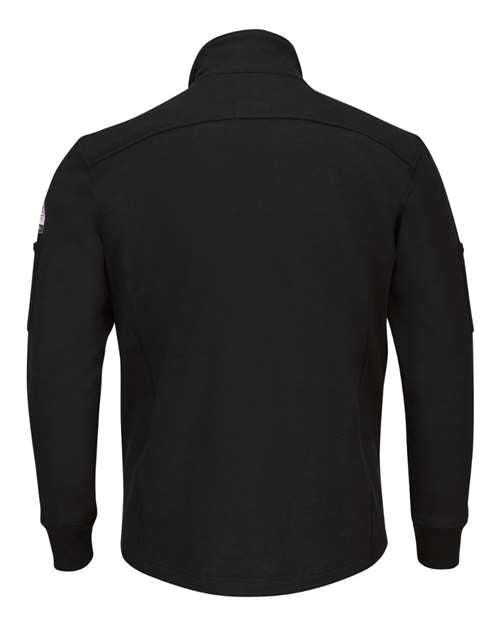 Bulwark Men's Tall Zip Front Fleece Jacket-Cotton /Spandex Blend SEZ2T