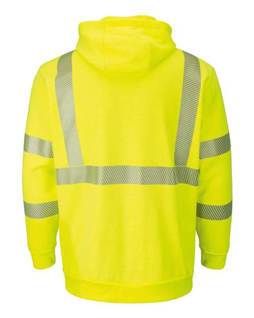 Bulwark Men's Hi-Visibility Hooded Sweatshirt SMH4