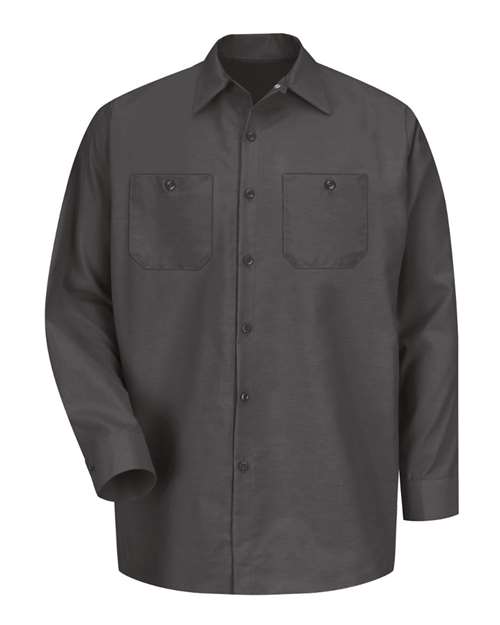 Red Kap Men's Tall Industrial Long Sleeve Work Shirt SP14T