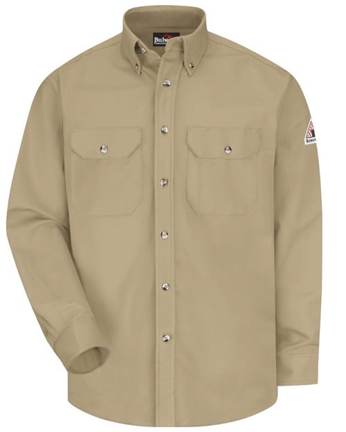 Bulwark Men's Tall Dress Uniform Shirt - Excel FR ComforTouch - 7 oz. SLU2T