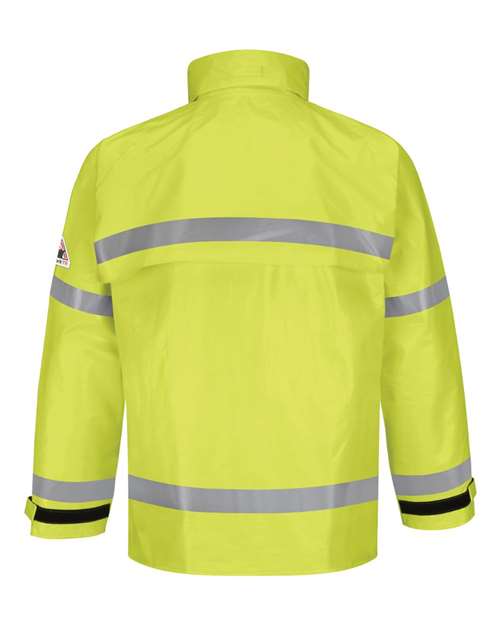 Bulwark Men's Hi-Visibility Flame-Resistant Rain Jacket JXN6
