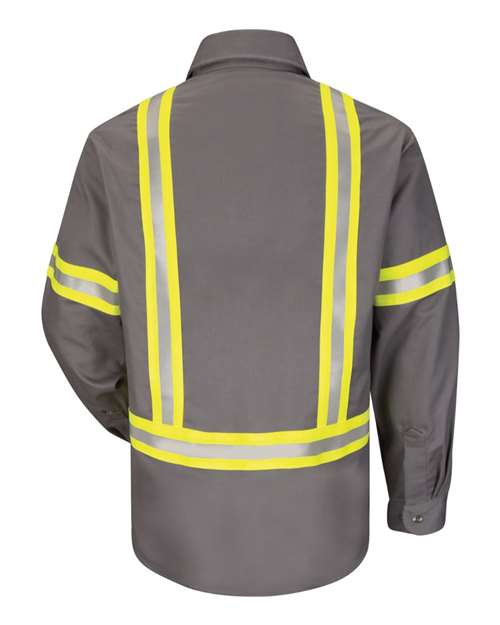 Bulwark Men's Tall Enhanced Visibility Uniform Shirt SLDTT