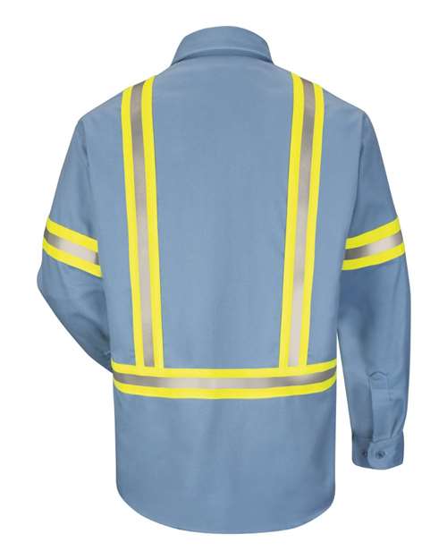 Bulwark Men's Tall Enhanced Visibility Uniform Shirt SLDTT
