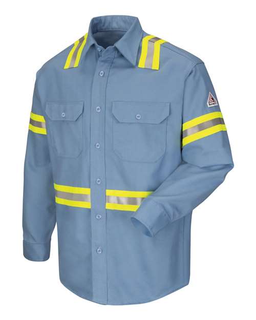 Bulwark Men's Tall Enhanced Visibility Uniform Shirt SLDTT