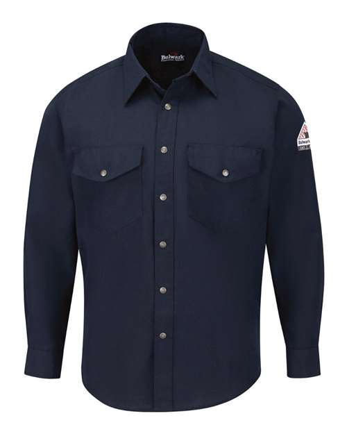 Bulwark Men's Tall Snap-Front Uniform Shirt - Nomex® IIIA 4.5 oz. SNS2T