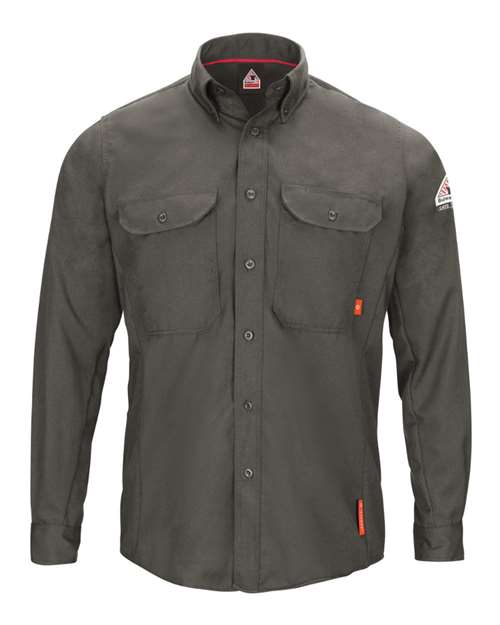 Bulwark Men's Tall iQ Series® Long Sleeve Comfort Woven Lightweight Shirt QS50T