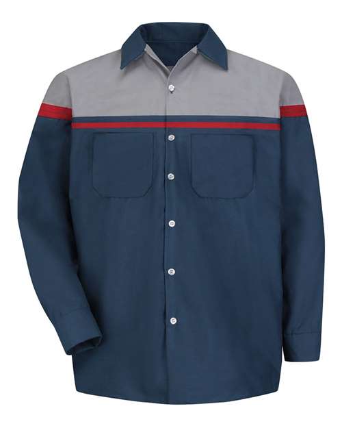 Red Kap Men's Tall Performance Tech Long Sleeve Shirt SP14ACT