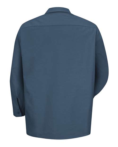 Red Kap Men's Tall Industrial Long Sleeve Work Shirt SP14T
