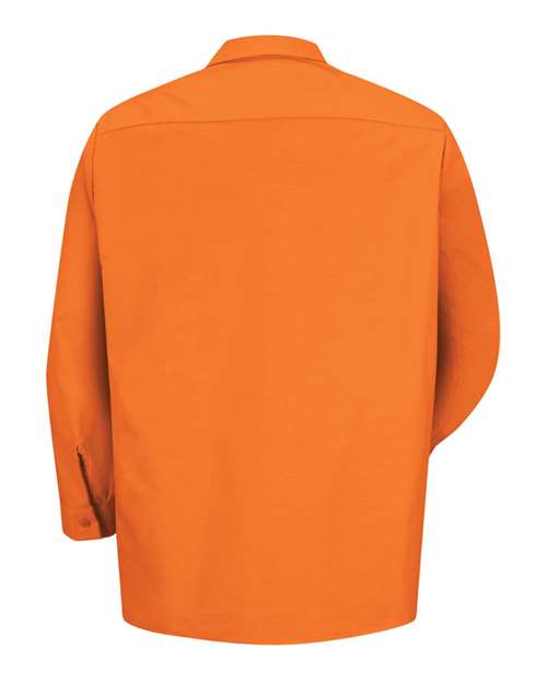 Red Kap Men's Tall Industrial Long Sleeve Work Shirt SP14T