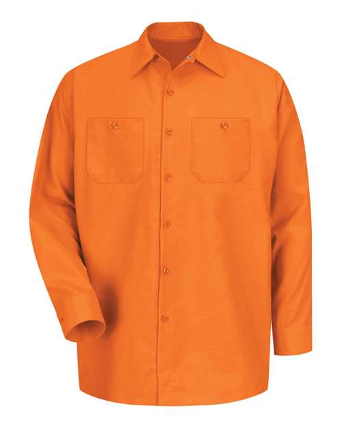 Red Kap Men's Tall Industrial Long Sleeve Work Shirt SP14T