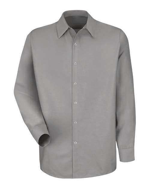 Red Kap Men's Tall Specialized Pocketless Poplin Long Sleeve Work Shirt SP16T