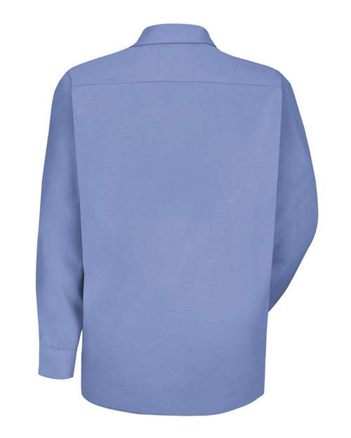 Red Kap Men's Tall Specialized Pocketless Poplin Long Sleeve Work Shirt SP16T