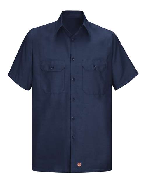 Red Kap Men's Tall Ripstop Short Sleeve Work Shirt SY60T