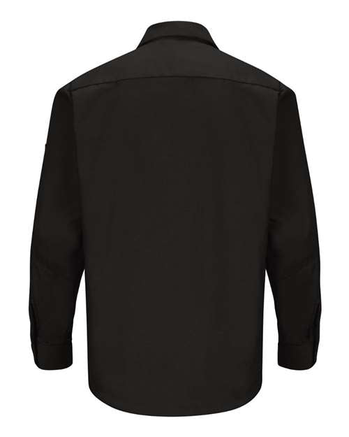 Red Kap Men's Tall Long Sleeve Automotive Crew Shirt SY10T