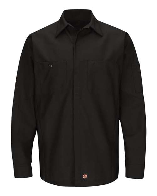 Red Kap Men's Tall Long Sleeve Automotive Crew Shirt SY10T