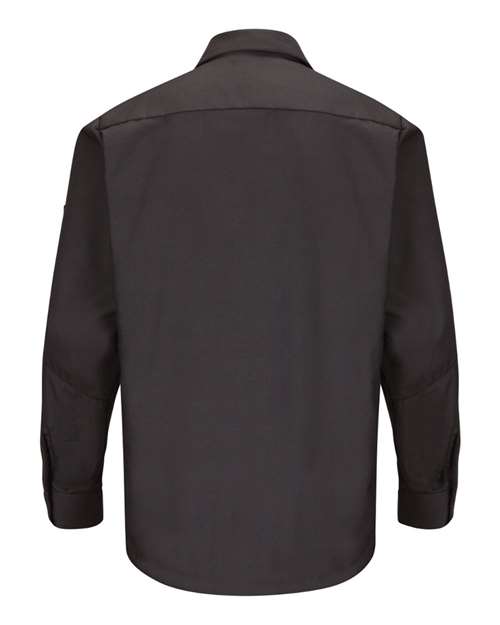 Red Kap Men's Tall Long Sleeve Automotive Crew Shirt SY10T
