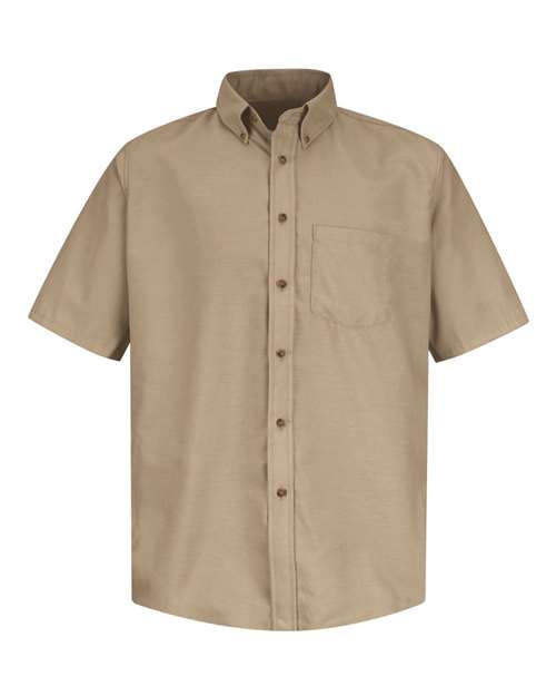 Red Kap Men's Tall Poplin Short Sleeve Dress Shirt SP80T