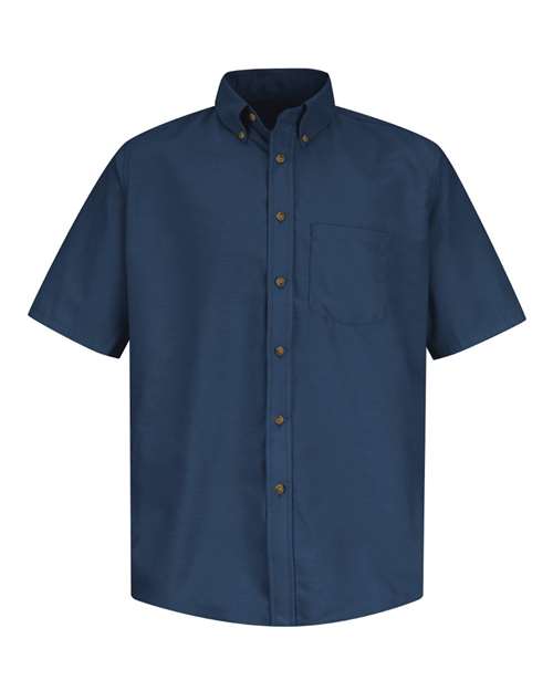 Red Kap Men's Tall Poplin Short Sleeve Dress Shirt SP80T