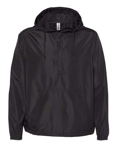 Independent Trading Co. Unisex Lightweight Quarter-Zip Windbreaker Pullover Jacket EXP54LWP