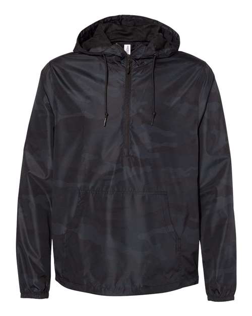 Independent Trading Co. Unisex Lightweight Quarter-Zip Windbreaker Pullover Jacket EXP54LWP