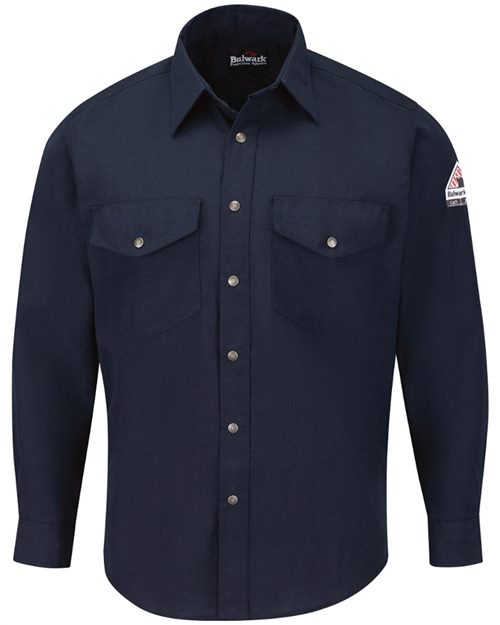 Bulwark Men's Tall Snap-Front Uniform Shirt - Nomex® IIIA 4.5 oz. SNS2T