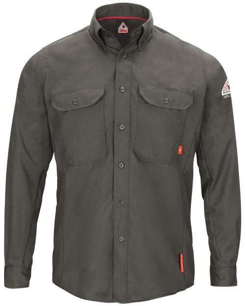 Bulwark Men's Tall iQ Series® Long Sleeve Comfort Woven Lightweight Shirt QS50T