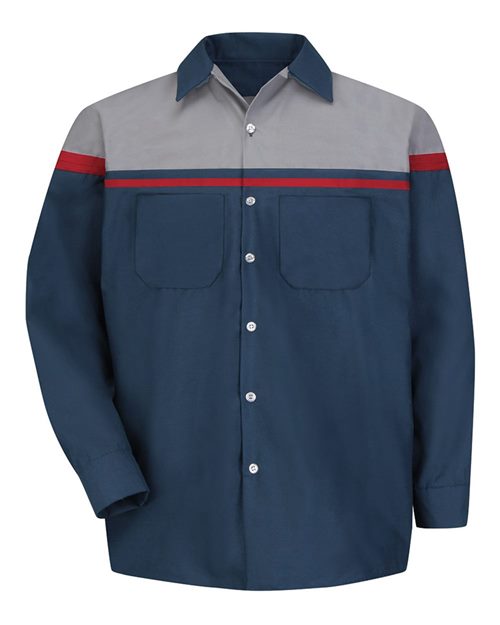 Red Kap Men's Tall Performance Tech Long Sleeve Shirt SP14ACT