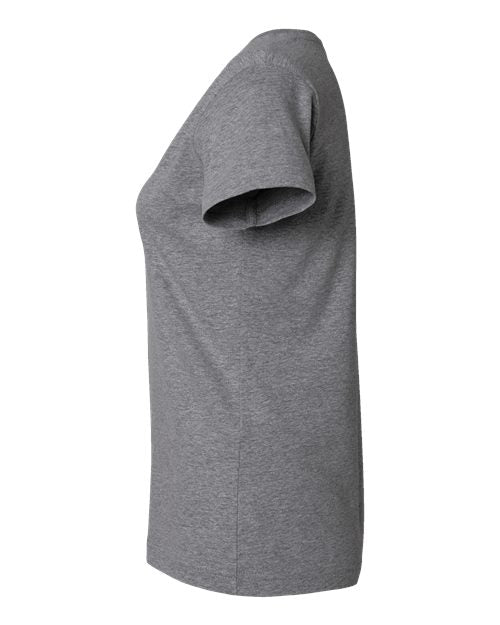 LAT Women's Fine Jersey V-Neck Tee 3507