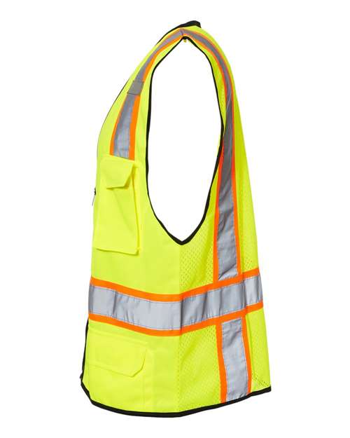 Kishigo Unisex 6 Pocket Contrast Class 2 Vest 1580-1581