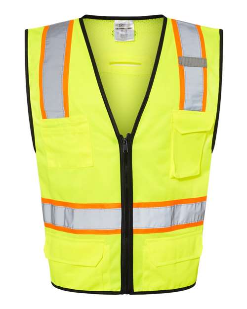 Kishigo Unisex 6 Pocket Contrast Class 2 Vest 1580-1581