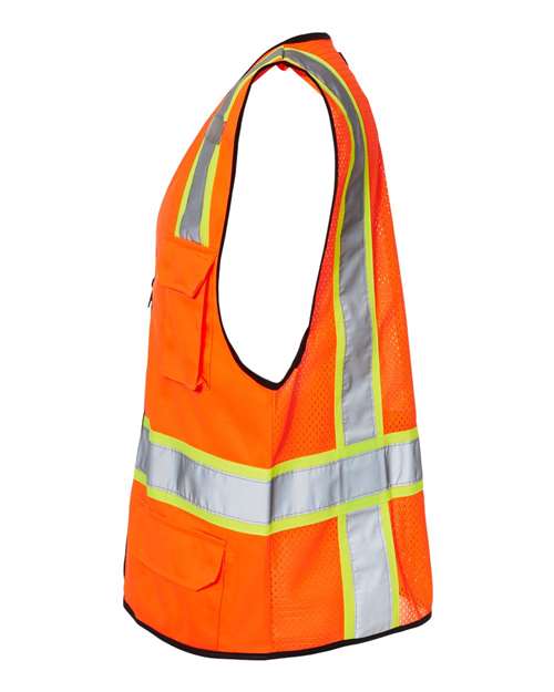 Kishigo Unisex 6 Pocket Contrast Class 2 Vest 1580-1581