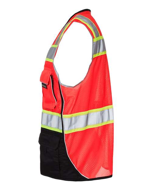 Kishigo Unisex Premium Black Series® Black Bottom Class 2 Vest 1515-1516