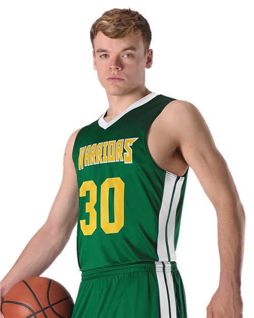 Alleson Athletic Men's Single Ply Basketball Jersey 538J