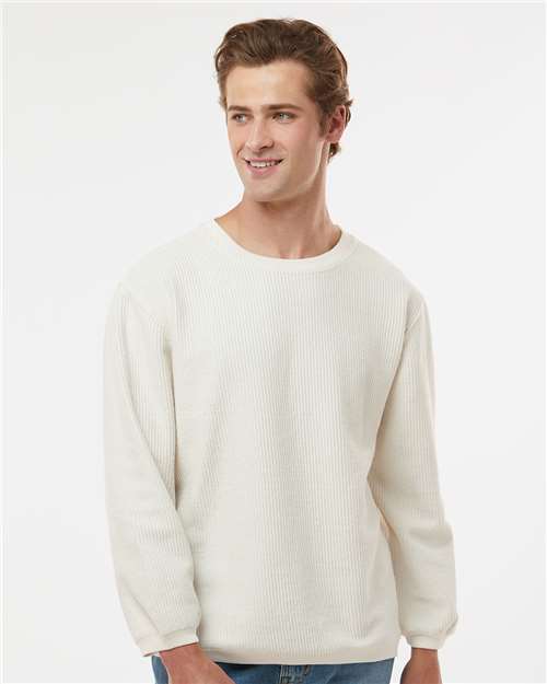MV Sport Unisex Corded Crewneck Sweatshirt 19179