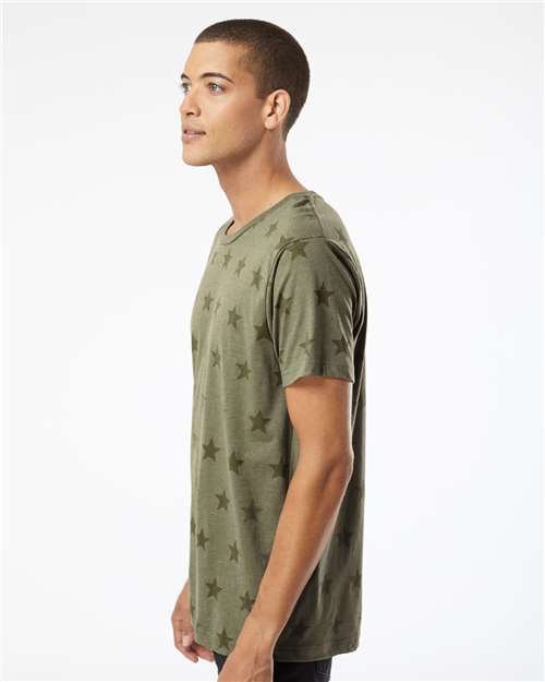 Code Five Unisex Star Print Tee 3929